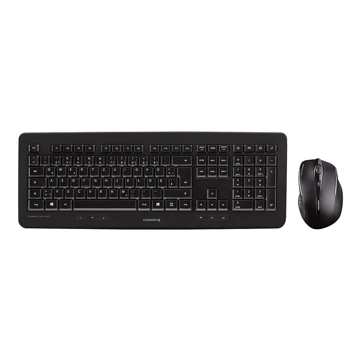 CHERRY DW 5100 - Tastatur-und-Maus-Set - Schweiz - Schwarz
