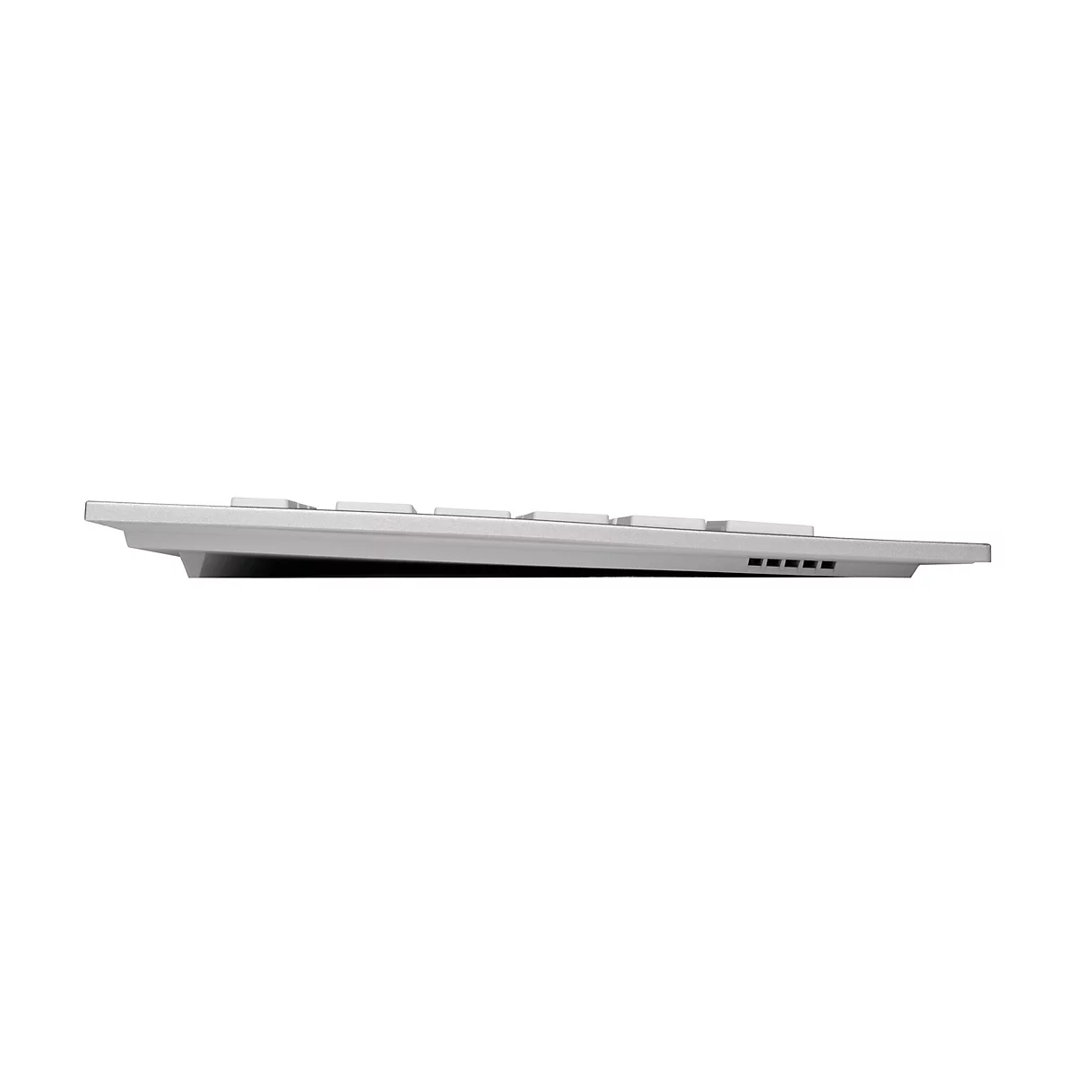CHERRY DW 8000 - Tastatur-und-Maus-Set - kabellos - RF, 2.4 GHz - Französisch - weiß, Silber