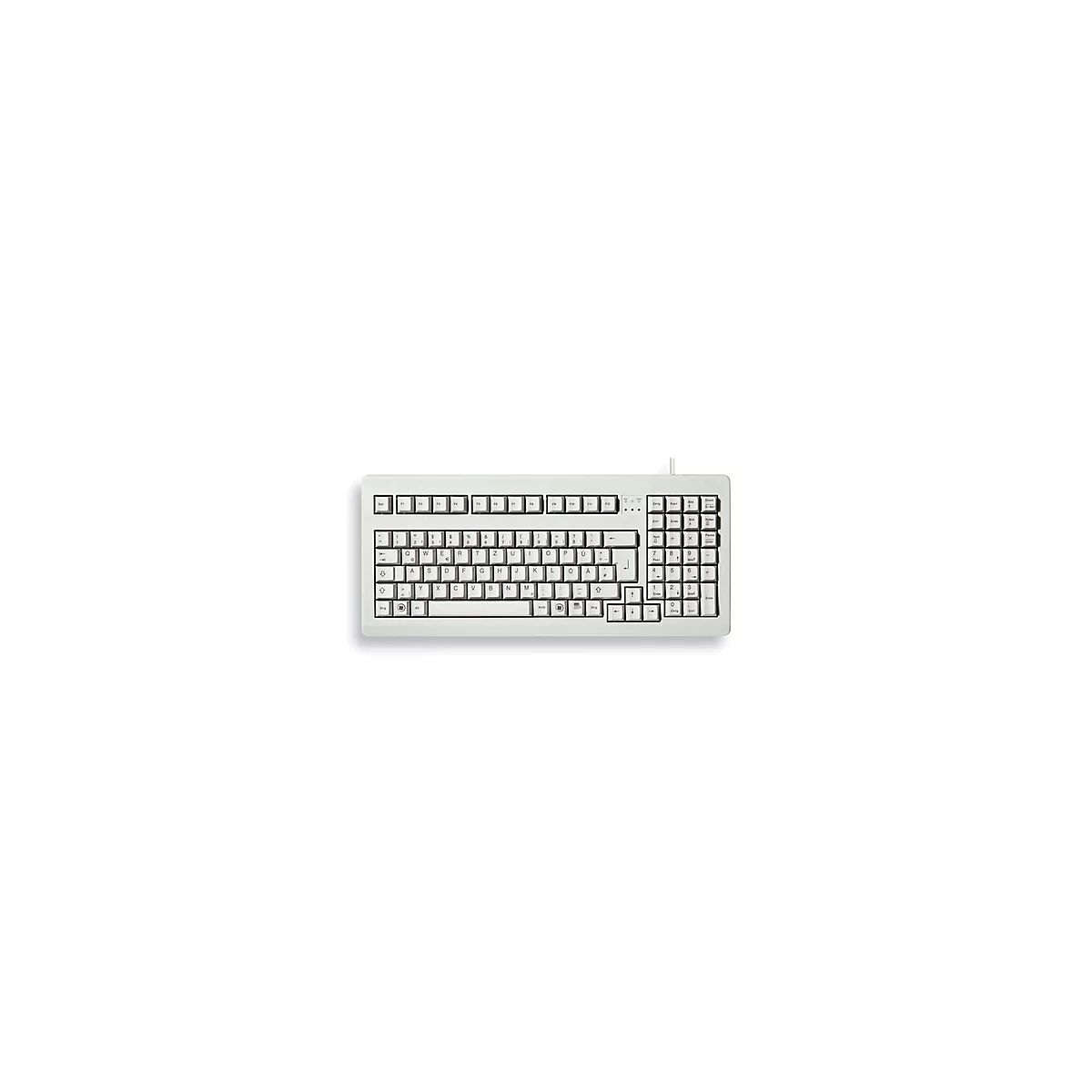 CHERRY G80-1800 - Tastatur - PS/2, USB - Deutsch - Hellgrau