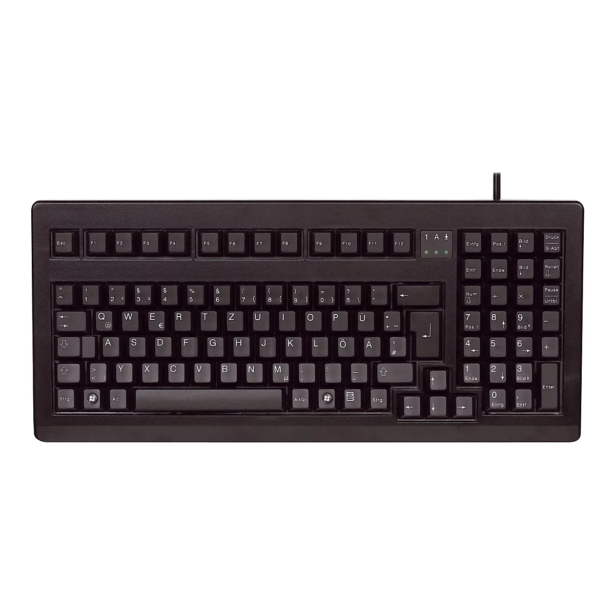 CHERRY G80-1800 - Tastatur - PS/2, USB - Deutsch - Schwarz