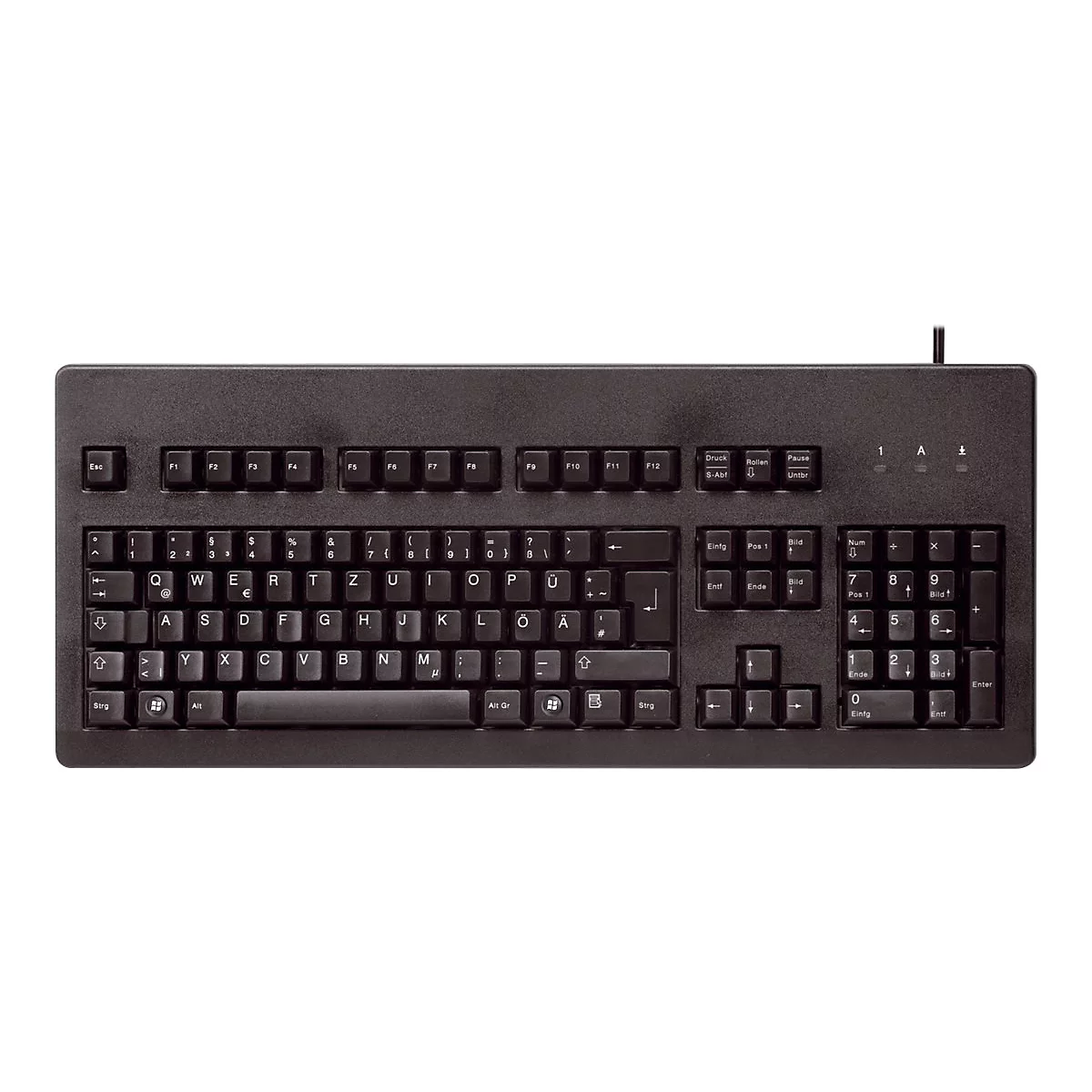 CHERRY G80-3000 - Tastatur - PS/2, USB - Deutsch - Schwarz