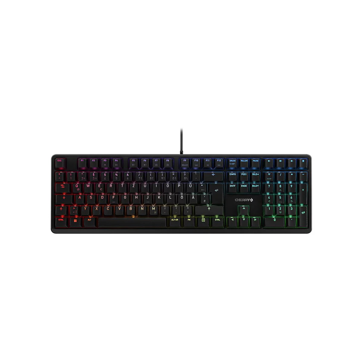 CHERRY G80-3000N RGB - Tastatur - Deutsch - Schwarz