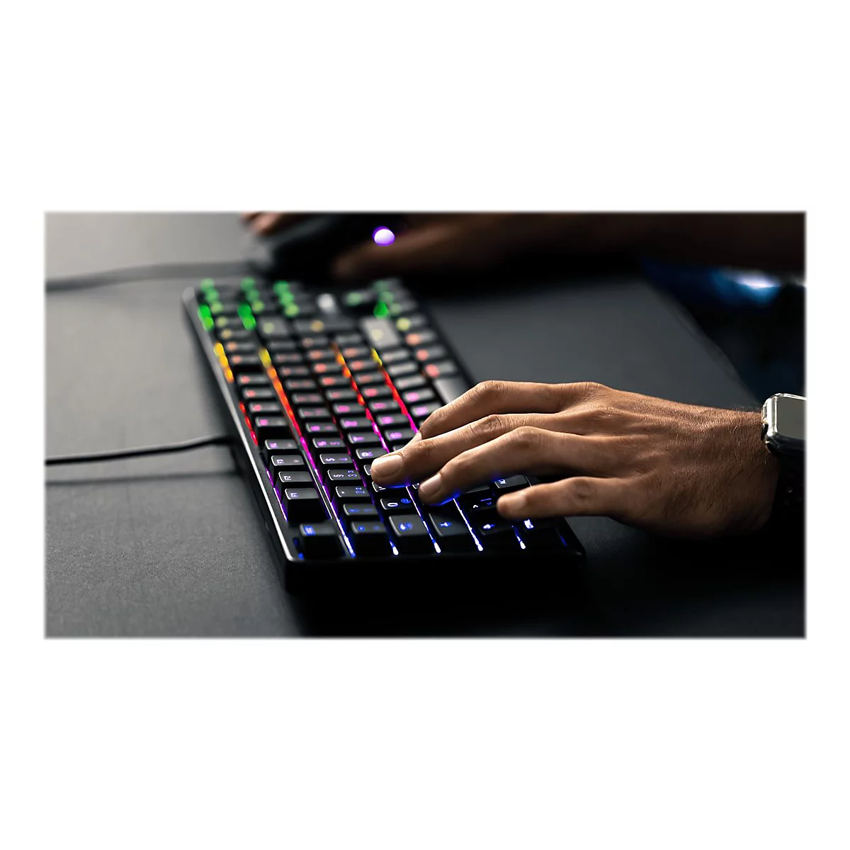 CHERRY G80-3000N RGB - Tastatur - Französisch - Schwarz
