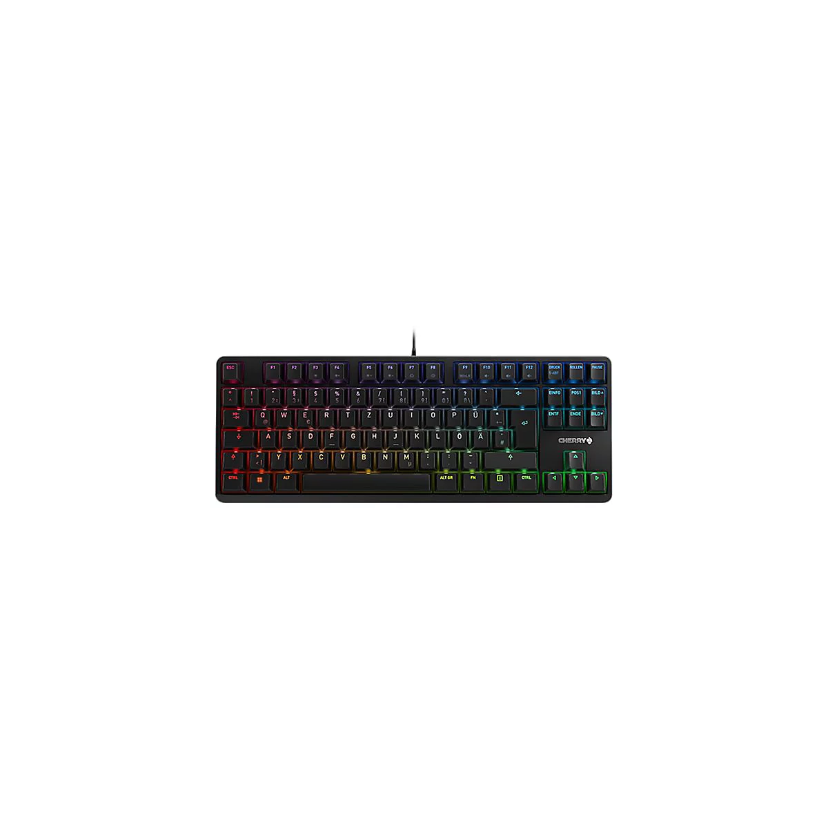 CHERRY G80-3000N RGB TKL - Tastatur - Hintergrundbeleuchtung - USB - QWERTZ - Deutsch