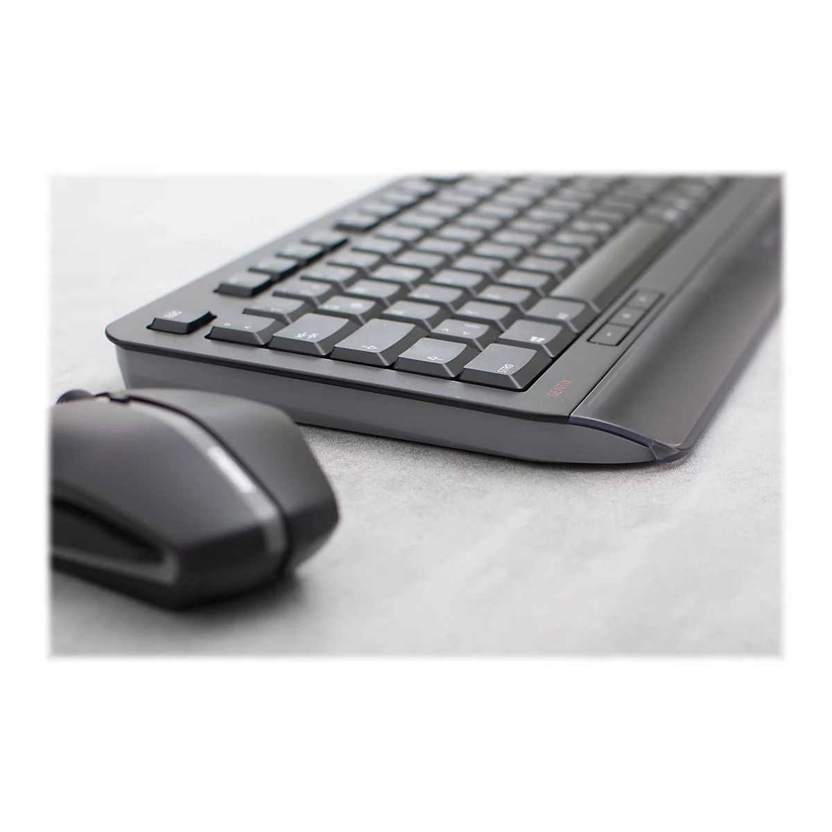 CHERRY GENTIX DESKTOP - Tastatur-und-Maus-Set - Belgien - Schwarz