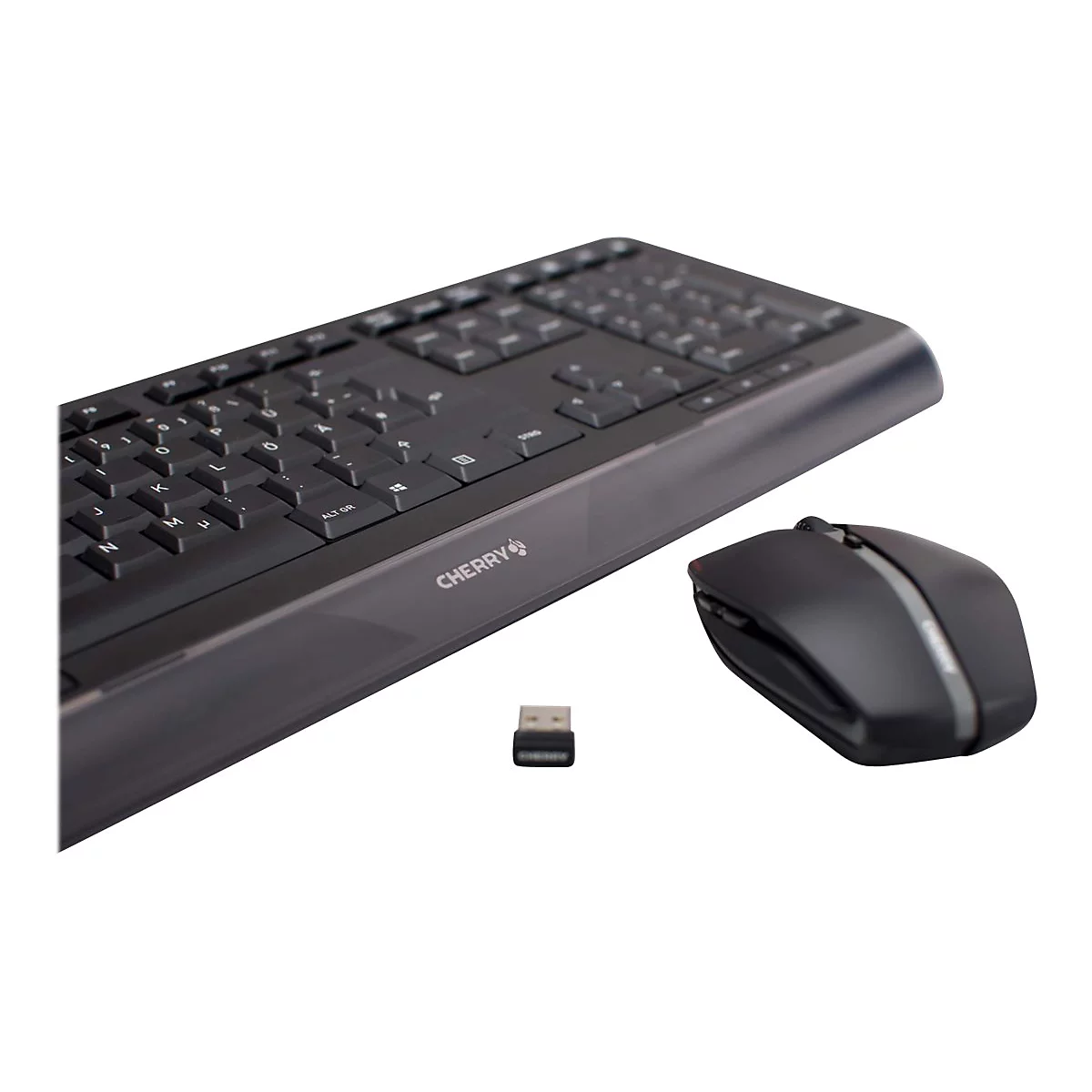 CHERRY GENTIX DESKTOP - Tastatur-und-Maus-Set - GB - Schwarz