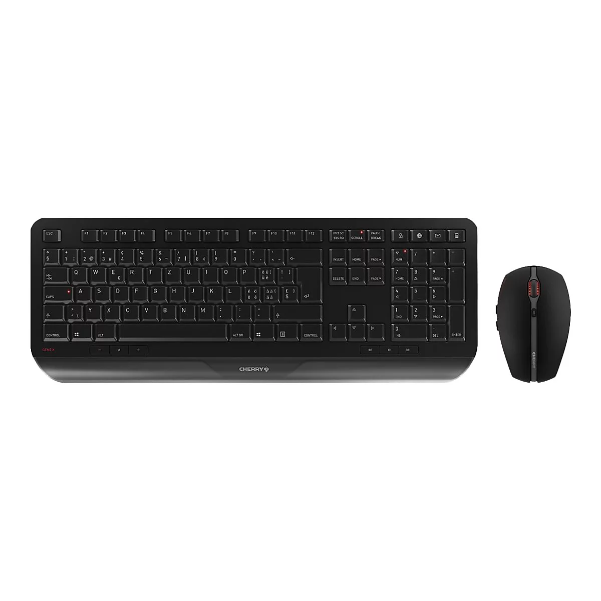 CHERRY GENTIX DESKTOP - Tastatur-und-Maus-Set - Tschechisch/Slowakish - Schwarz
