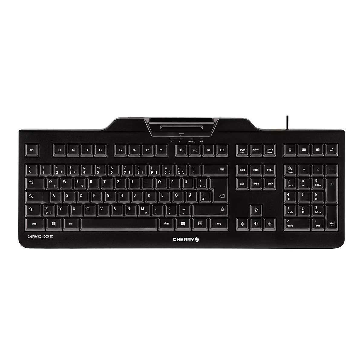 CHERRY KC 1000 SC - Tastatur - Deutsch - Schwarz