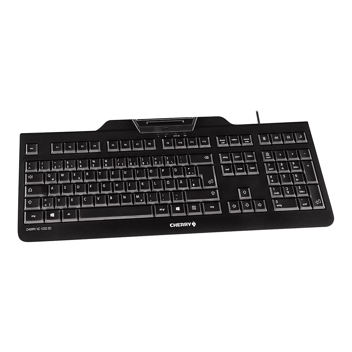 CHERRY KC 1000 SC - Tastatur - Deutsch - Schwarz