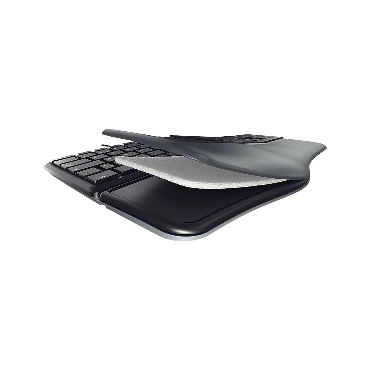 CHERRY KC 4500 ERGO - Tastatur - AZERTY - Belgien - Schwarz