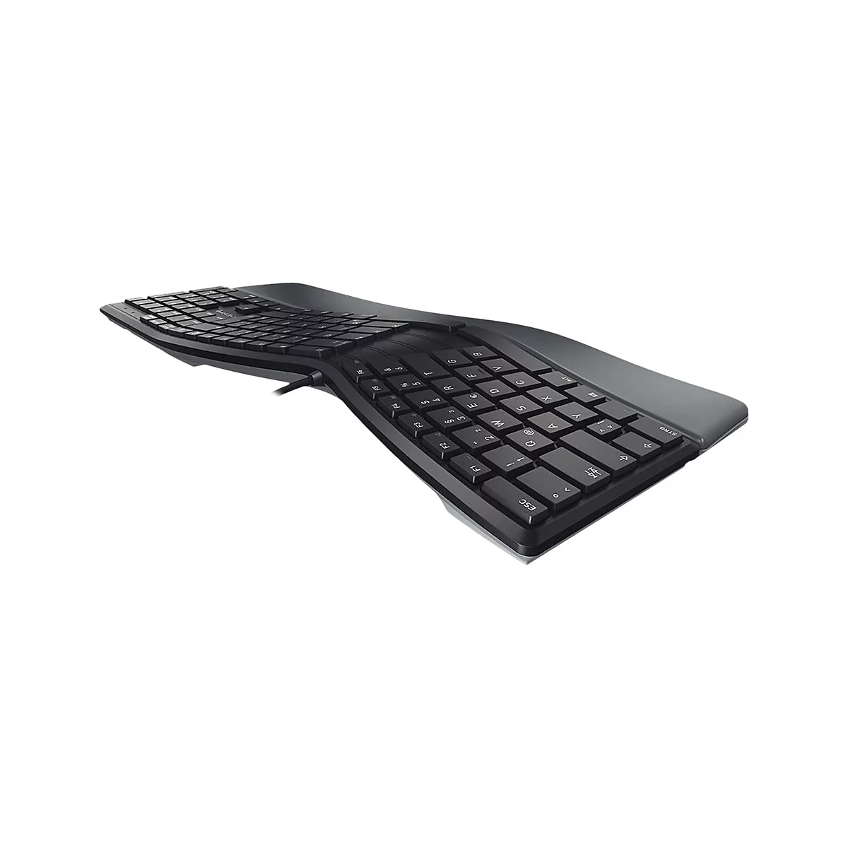 CHERRY KC 4500 ERGO - Tastatur - AZERTY - Belgien - Schwarz