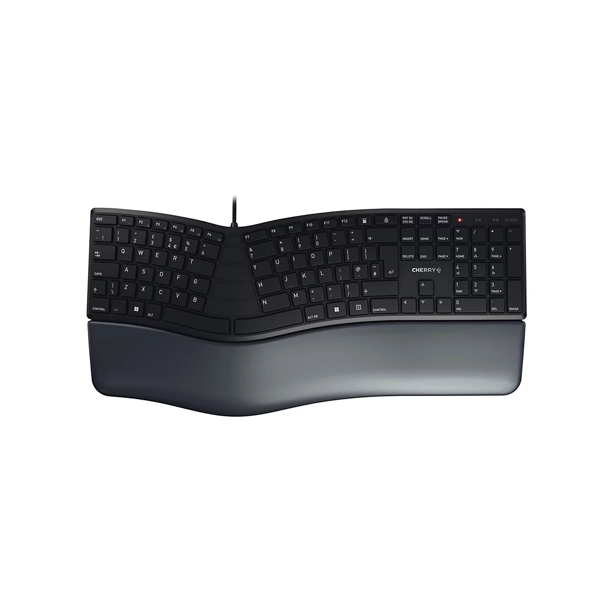 CHERRY KC 4500 ERGO - Tastatur - QWERTY - GB - Schwarz