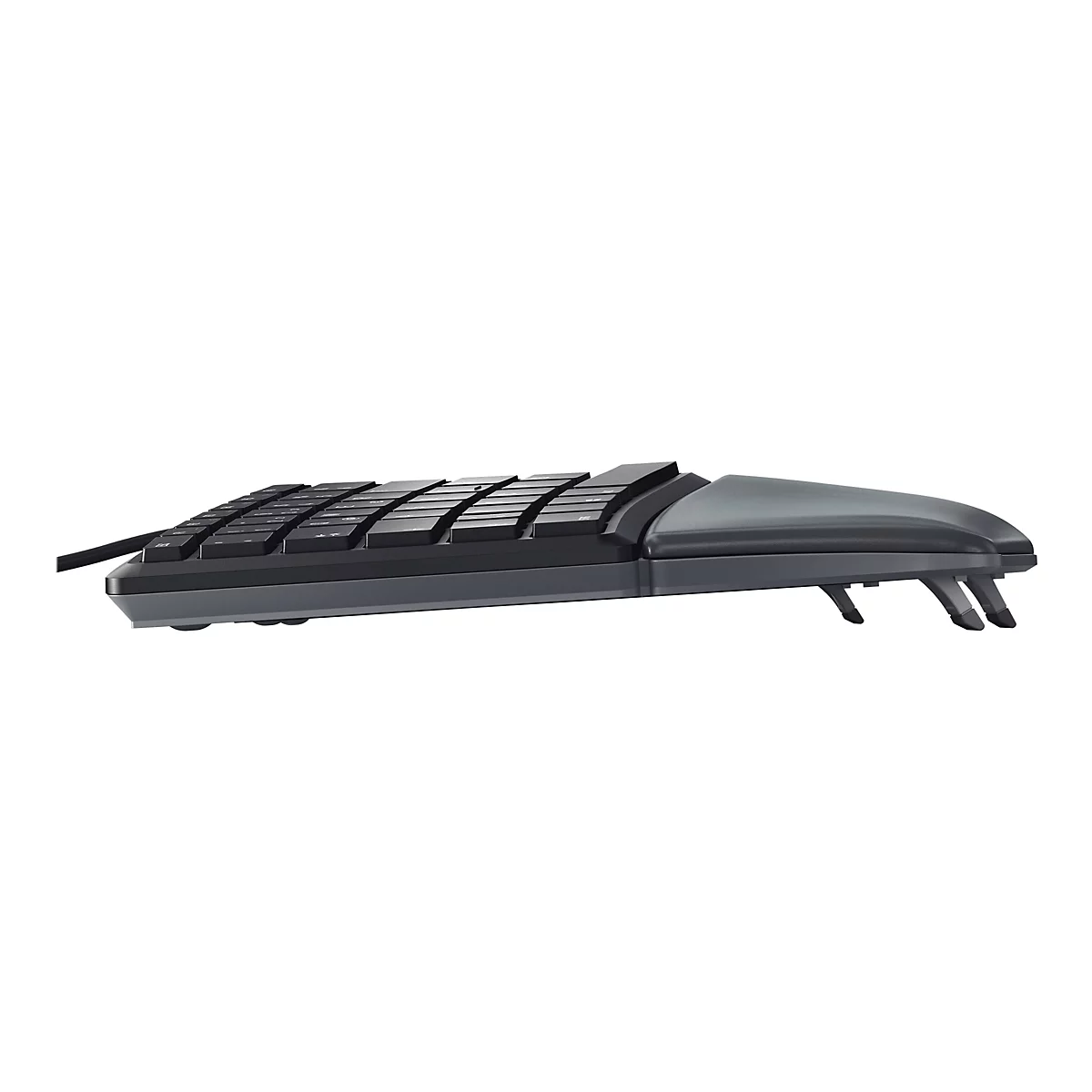 CHERRY KC 4500 ERGO - Tastatur - QWERTY - US mit Euro-Symbol - Schwarz
