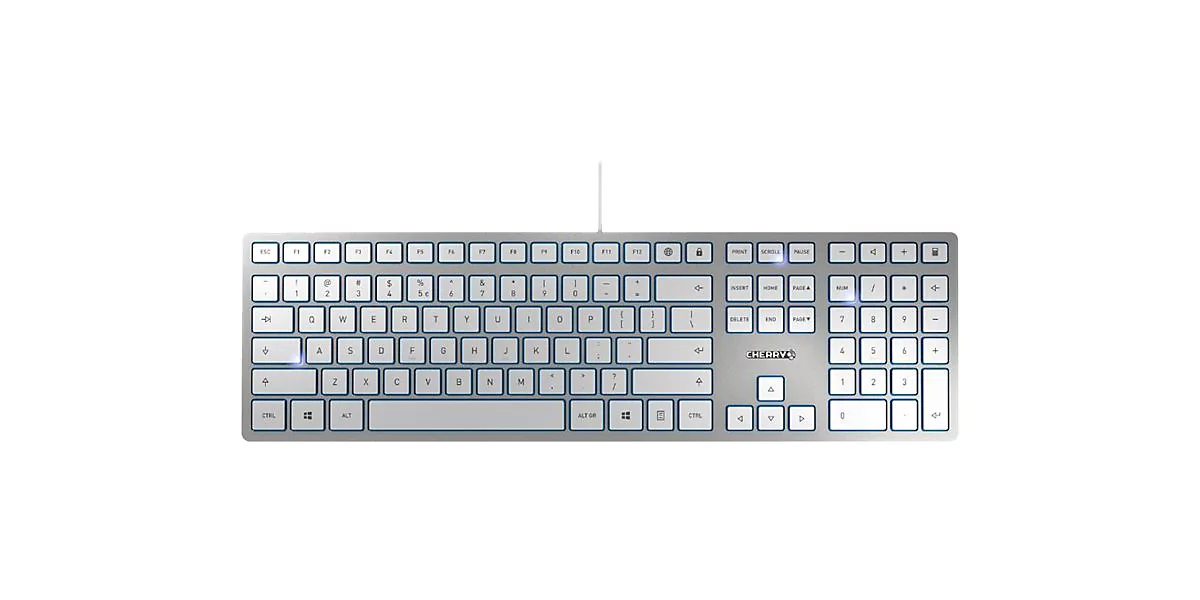 CHERRY KC 6000 SLIM FOR MAC - Tastatur - Deutsch - Silber