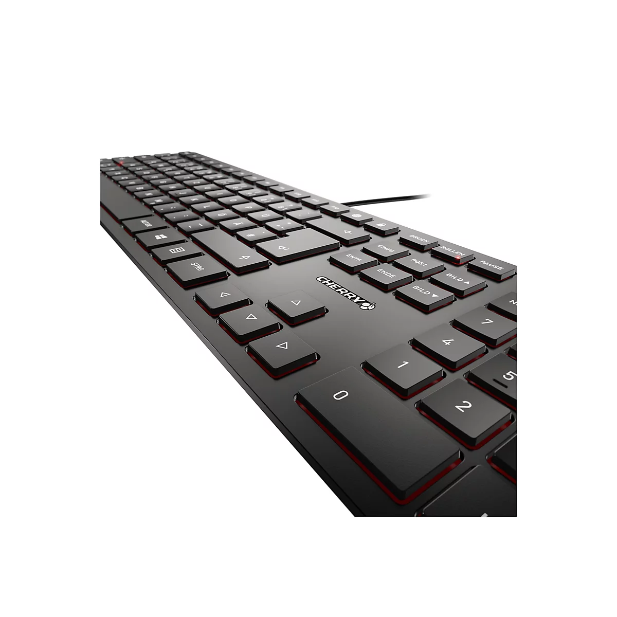 CHERRY KC 6000 SLIM - Tastatur - Französisch - Schwarz