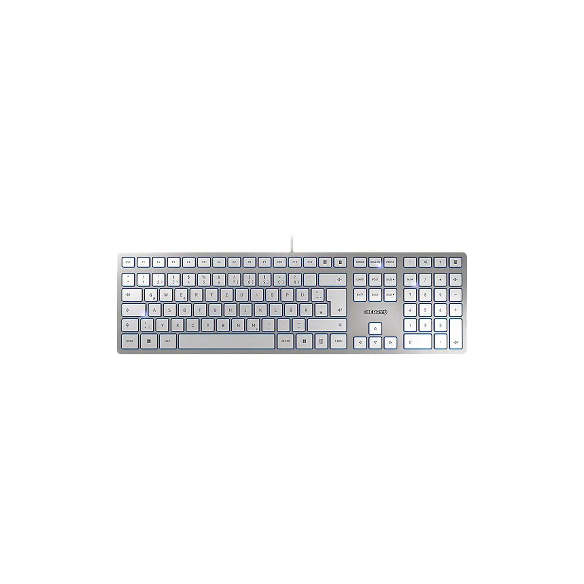 CHERRY KC 6000 SLIM - Tastatur - USB-C - QWERTZ - Deutsch - Tastenschalter: CHERRY SX