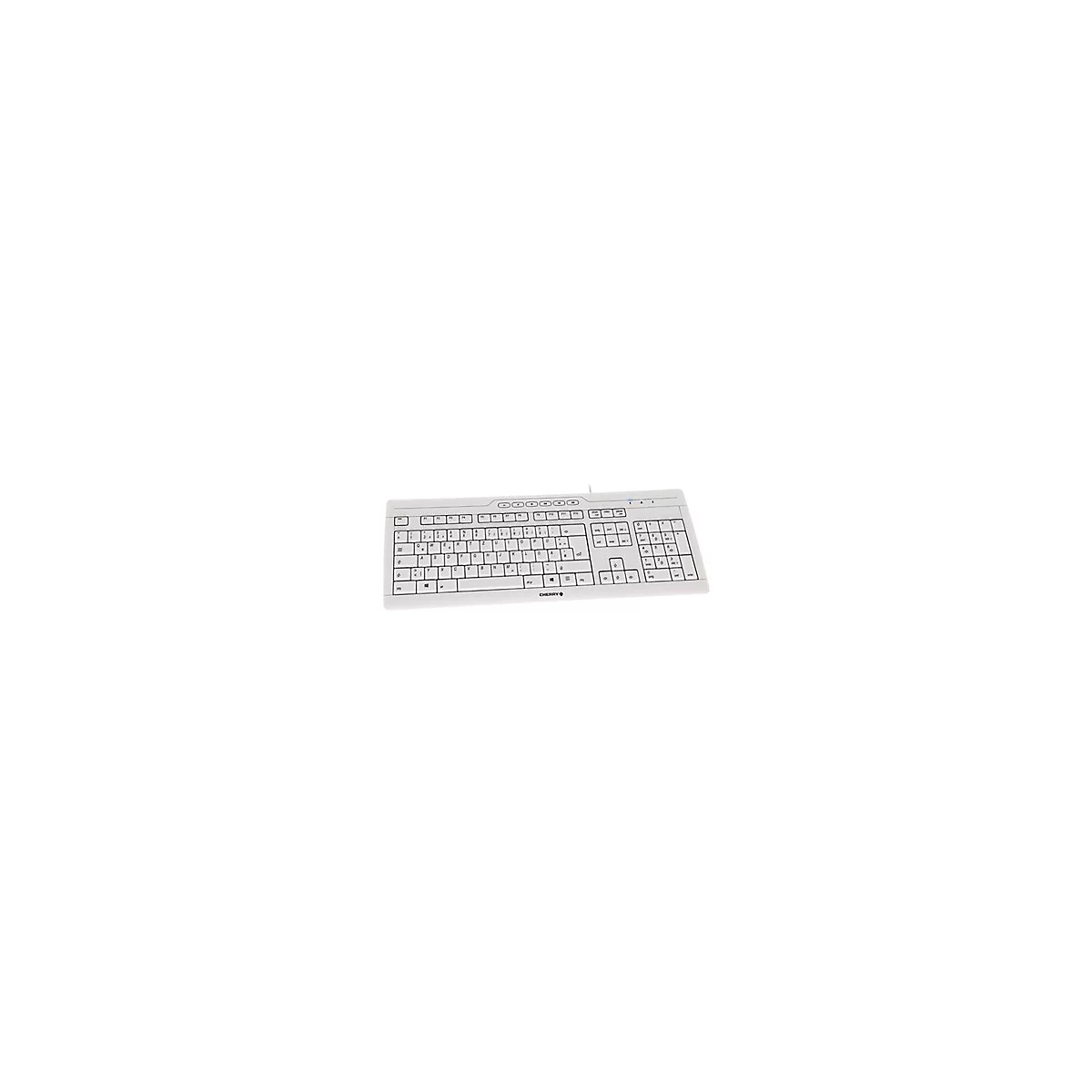 CHERRY STREAM 3.0 - Tastatur - USB - Schweiz - Tastenschalter: CHERRY SX - Pale Gray