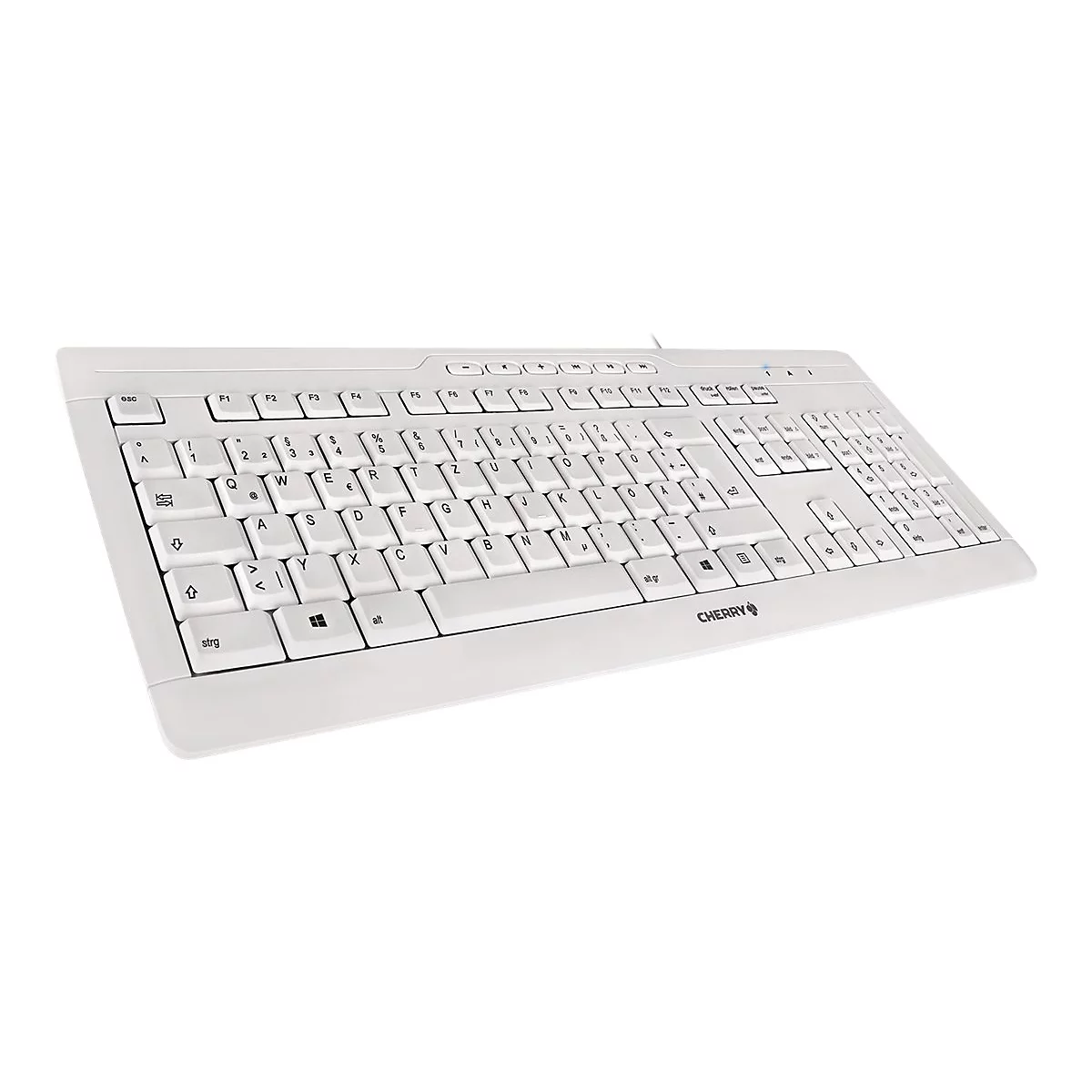 CHERRY STREAM 3.0 - Tastatur - USB - Schweiz - Tastenschalter: CHERRY SX - Pale Gray