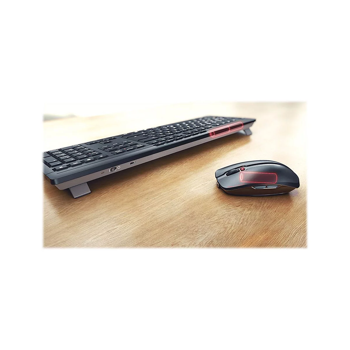 CHERRY STREAM DESKTOP RECHARGE - Tastatur-und-Maus-Set - kabellos - 2.4 GHz - Tschechisch/Slowakish - Tastenschalter: CHERRY SX