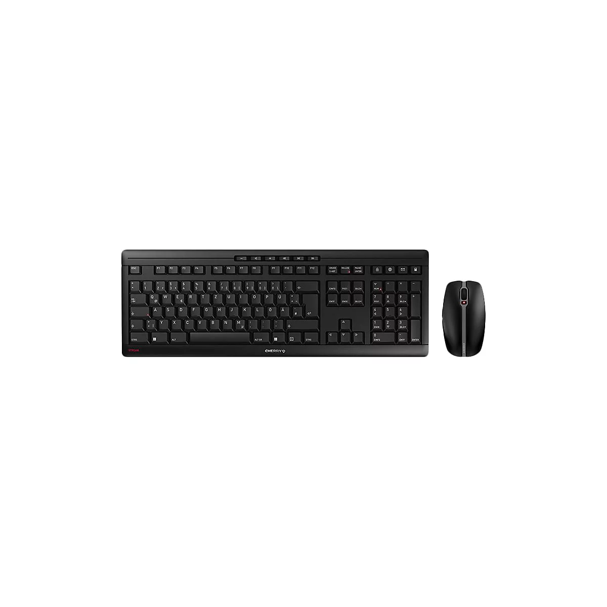 CHERRY STREAM DESKTOP RECHARGE - Tastatur-und-Maus-Set - QWERTZ - Deutsch - Schwarz