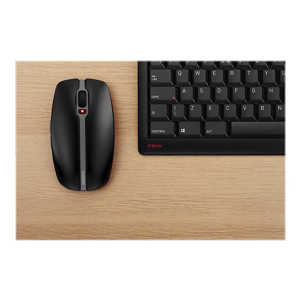 CHERRY STREAM DESKTOP - Tastatur-und-Maus-Set - kabellos - 2.4 GHz - Pan-Nordic - Tastenschalter: CHERRY SX