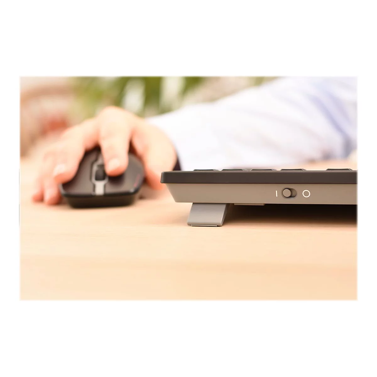 CHERRY STREAM DESKTOP - Tastatur-und-Maus-Set - kabellos - 2.4 GHz - Pan-Nordic - Tastenschalter: CHERRY SX