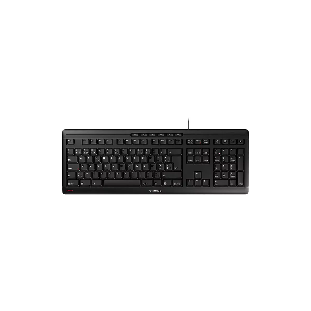 CHERRY STREAM KEYBOARD - Tastatur - Belgien - Schwarz