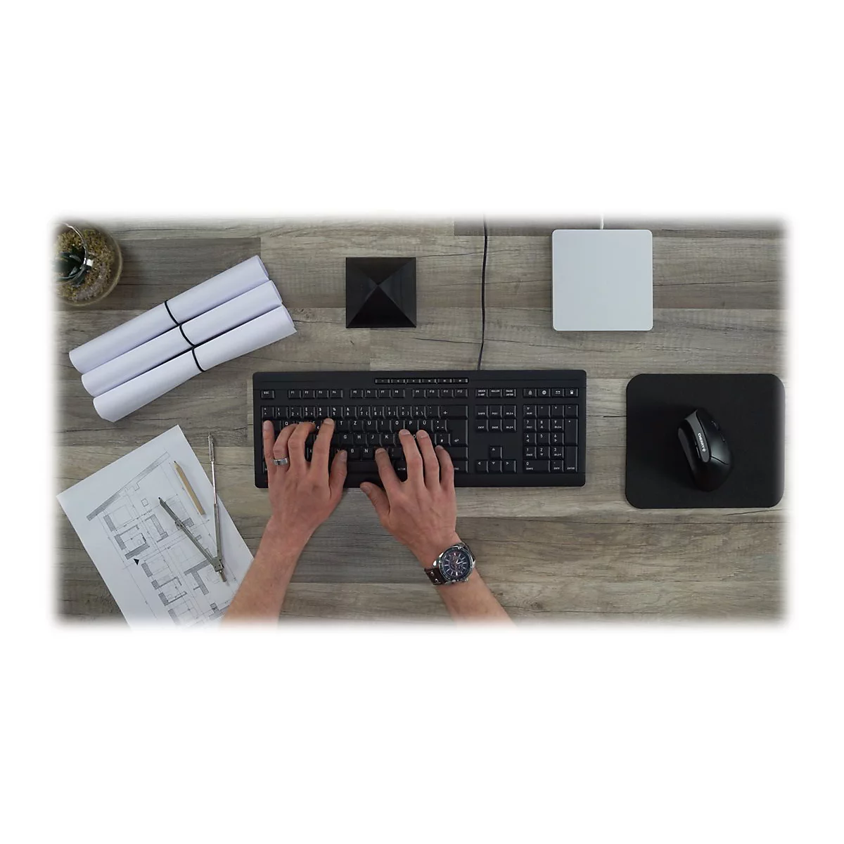 CHERRY STREAM KEYBOARD - Tastatur - Belgien - Schwarz