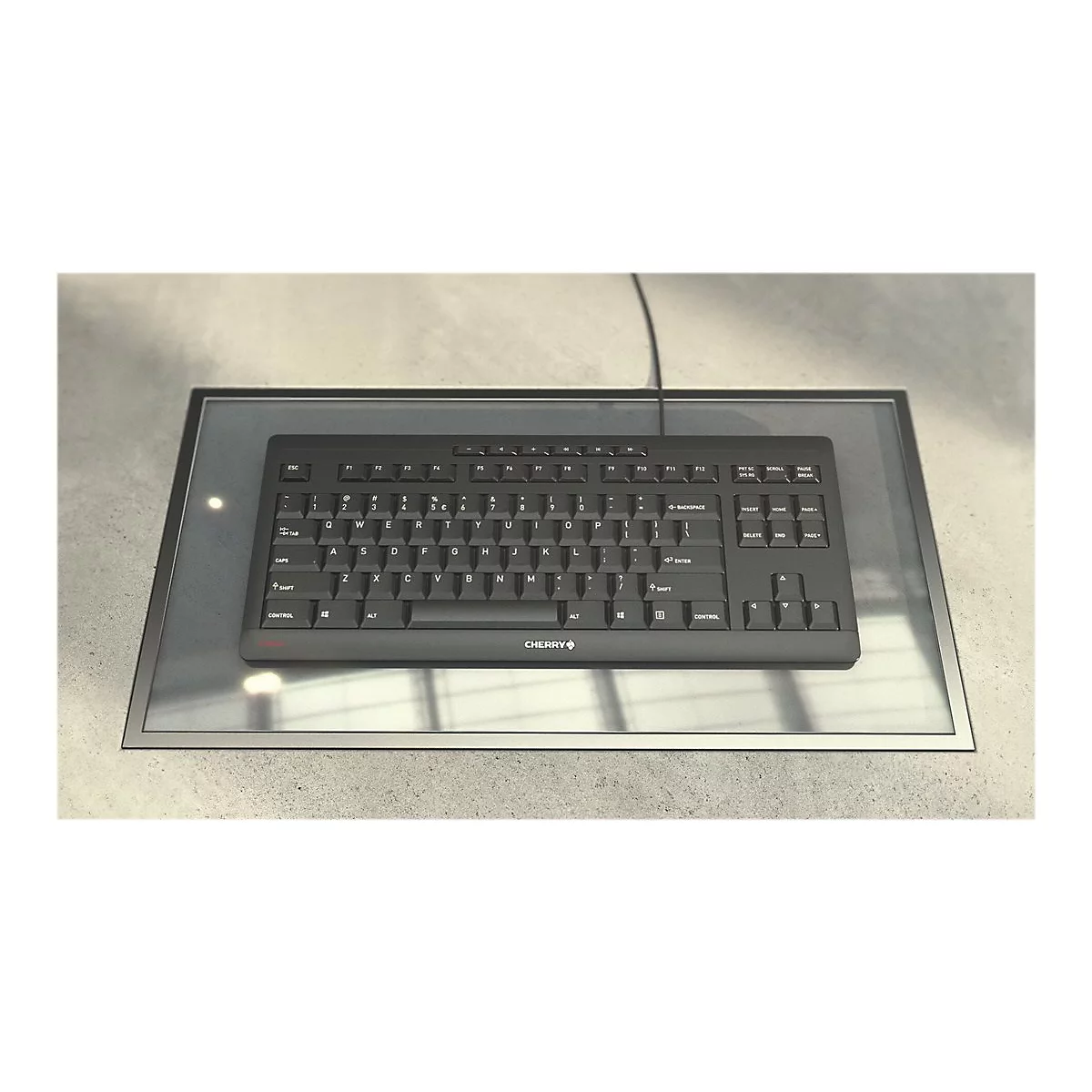 CHERRY STREAM KEYBOARD TKL - Tastatur - QWERTZ - Deutsch - Schwarz