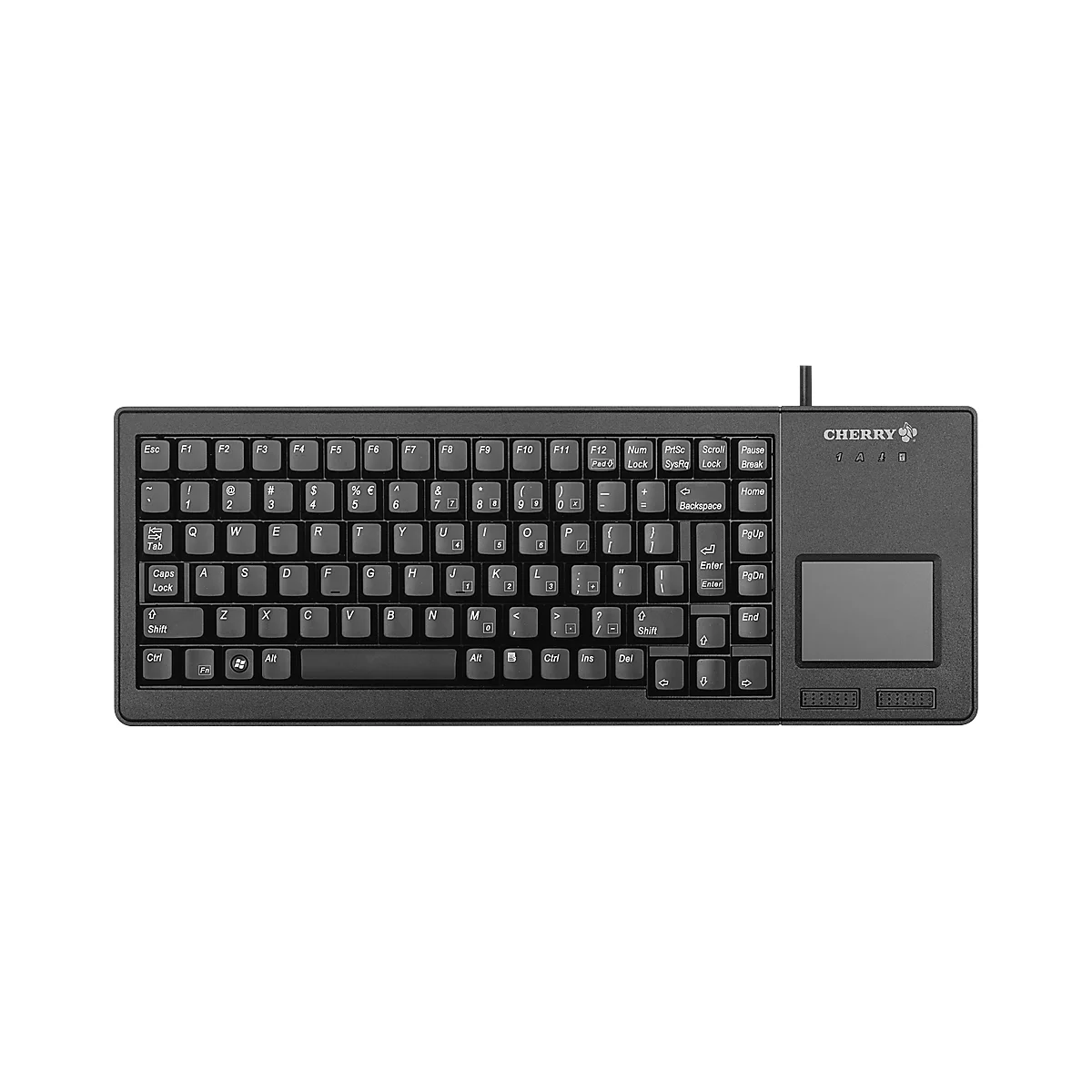 Cherry Tastatur XS Touchpad Keyboard G84-5500, QWERTZ, großes Touchpad, 2 Maustasten, schwarz