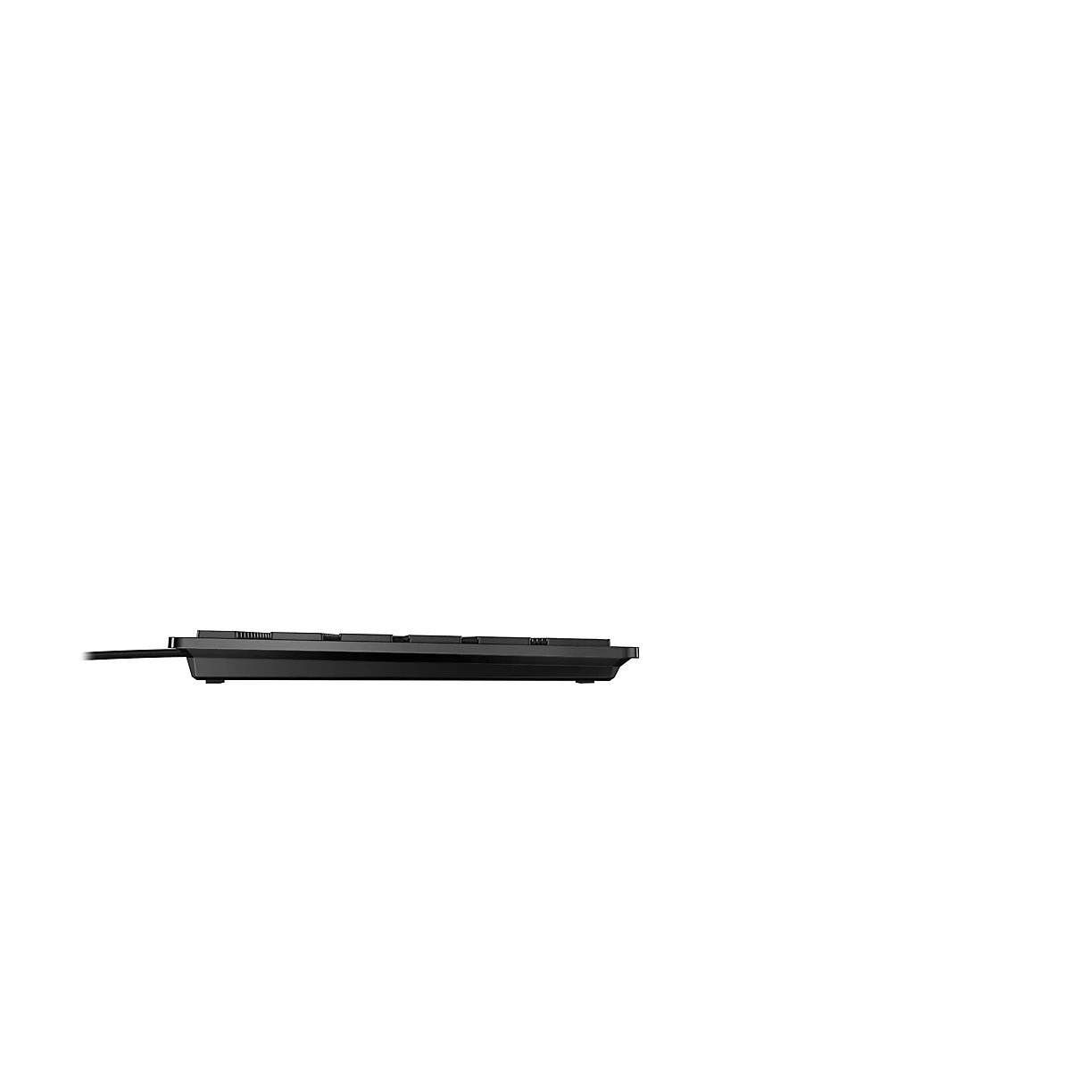 Cherry toetsenbord KC 6000 Slim, QWERTZ, 105 + 6 toetsen, Status leds voor CAPS LOCK, NUM & SCROLL, zwart