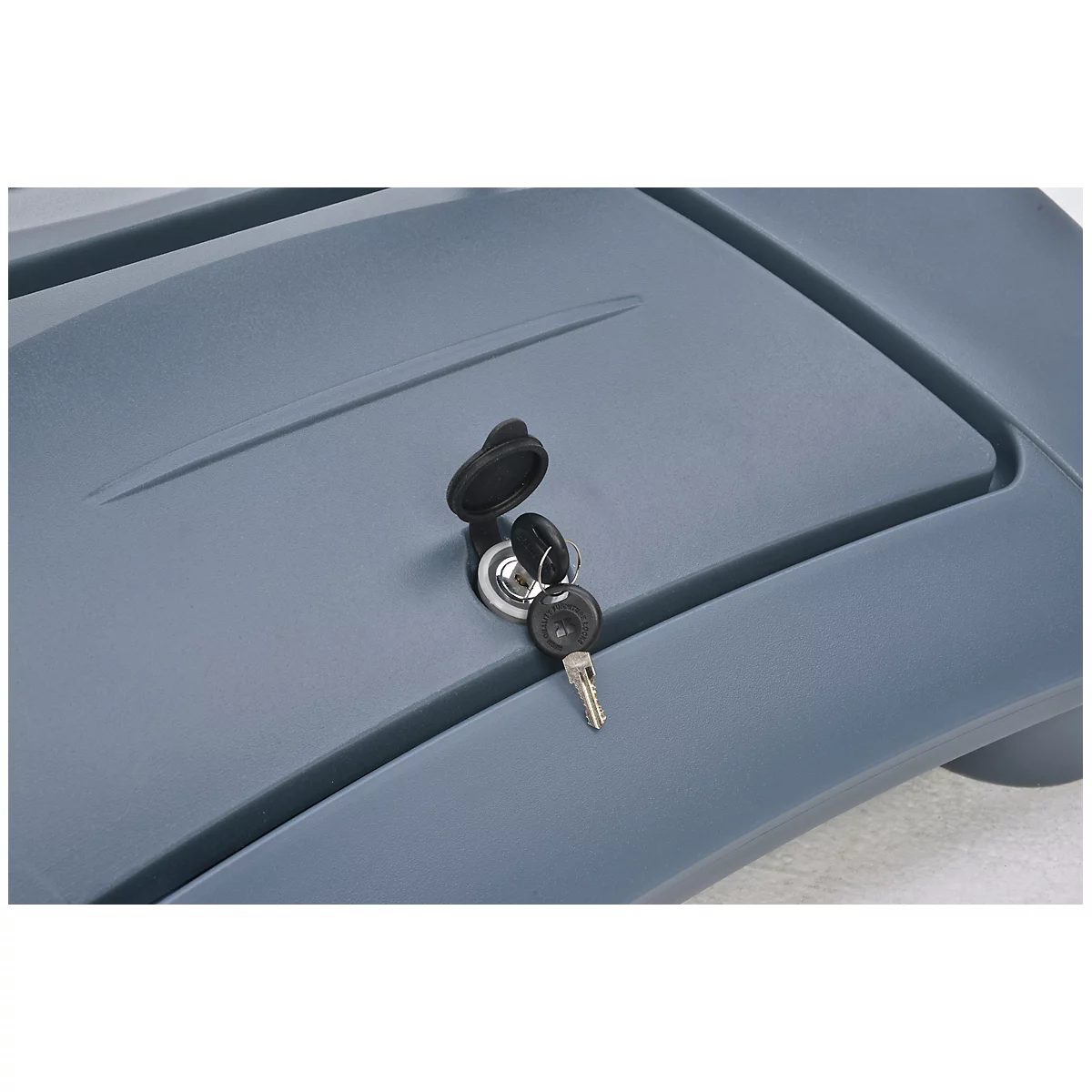 Chevalet de trottoir WindPro LED - polycarbonate – l. 740 x H 1223 mm - pour format A1 - résistant aux intempéries - avec roulettes - gris