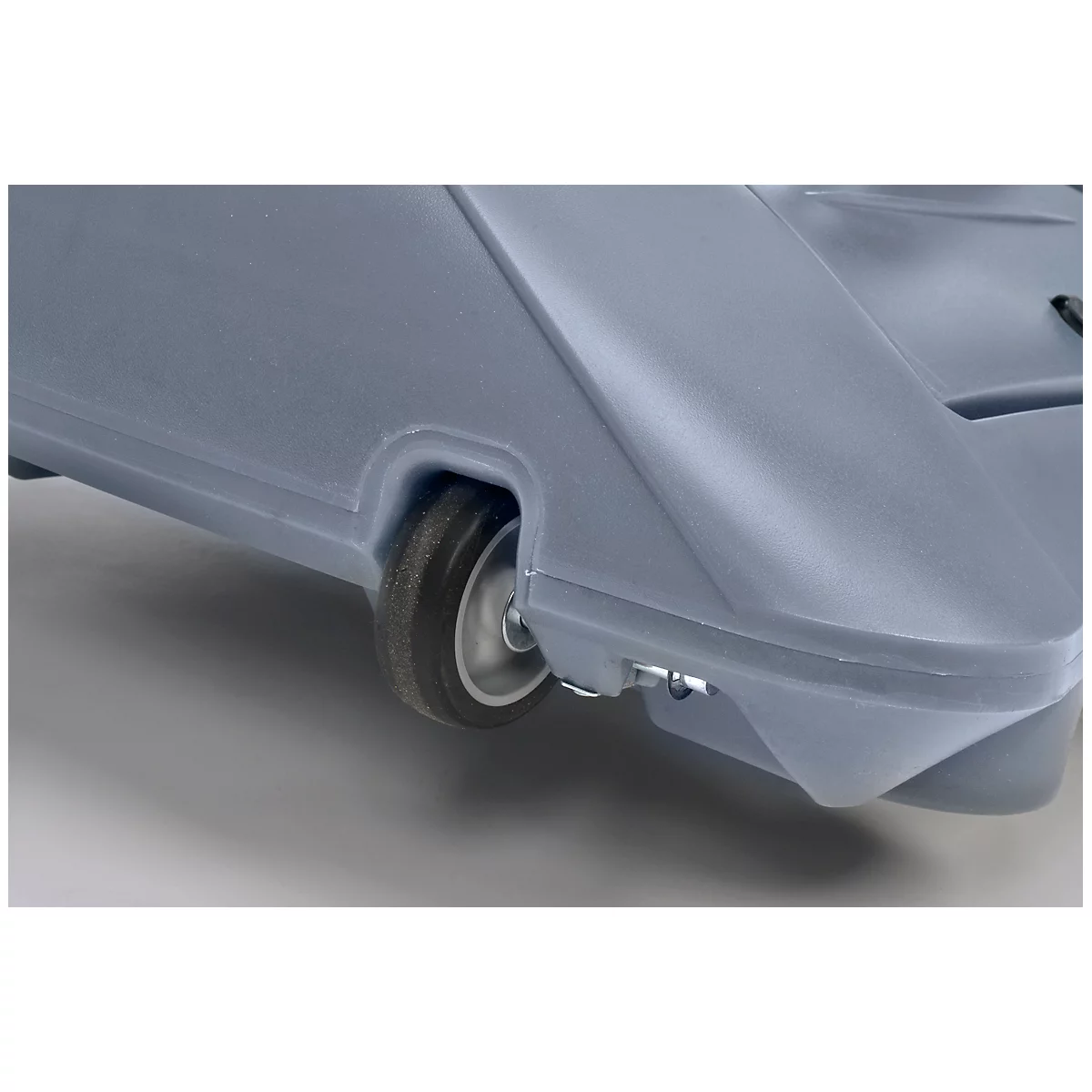 Chevalet de trottoir WindPro LED - polycarbonate – l. 740 x H 1223 mm - pour format A1 - résistant aux intempéries - avec roulettes - gris