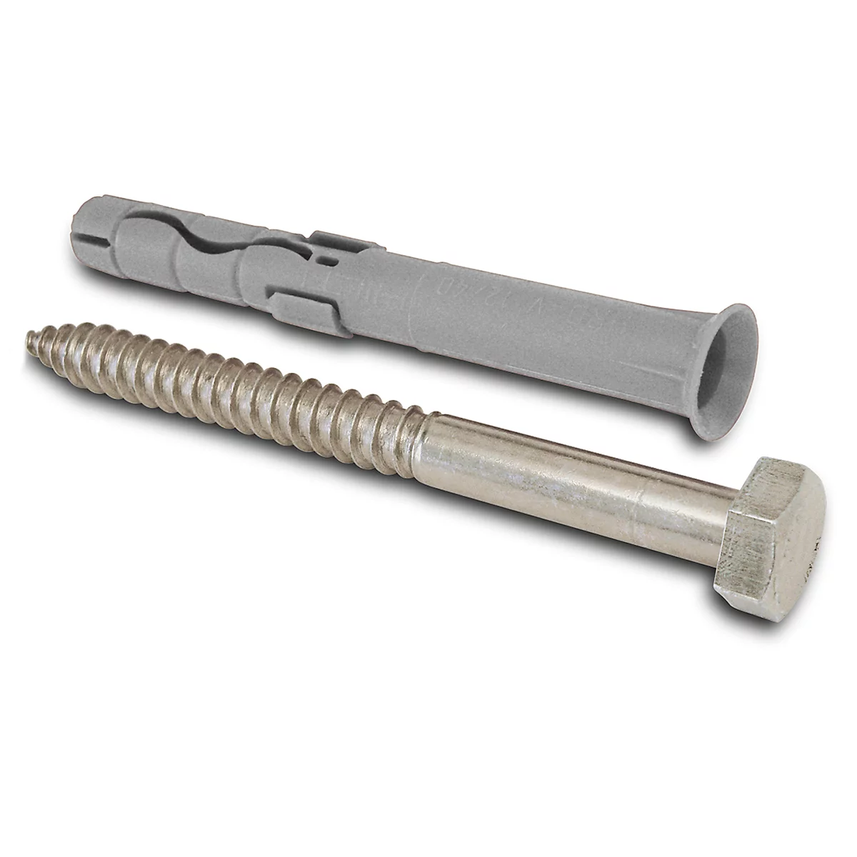 Cheville spéciale, avec vis, pour potelets de protection antichocs S90/L159, 14/110 mm