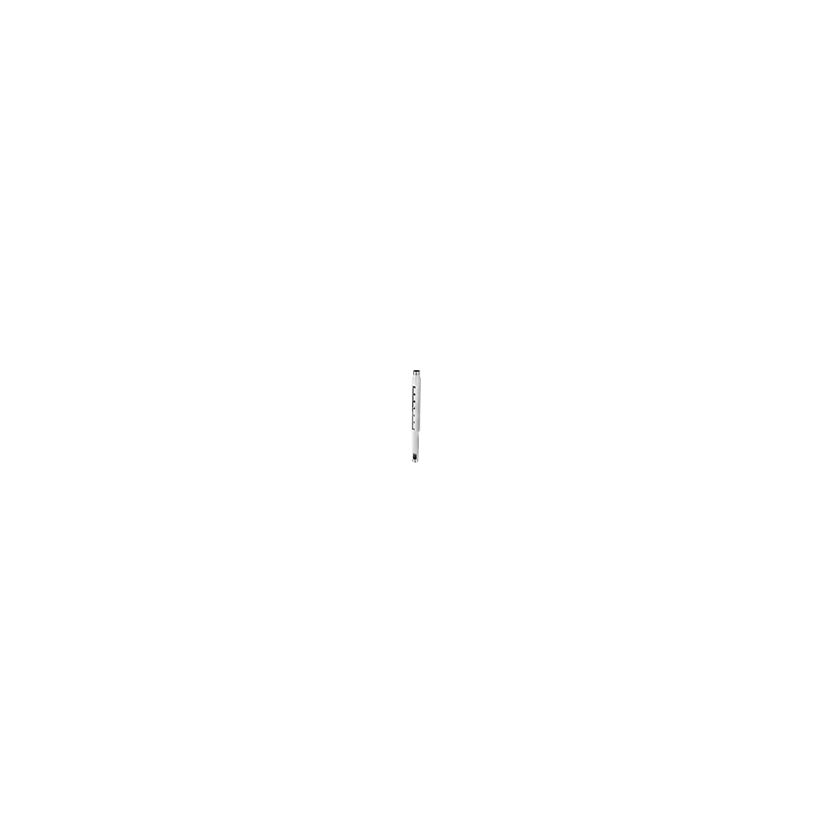 Ein weißer, zylindrischer Stift mit einer seitlichen Skala auf hellem Hintergrund.