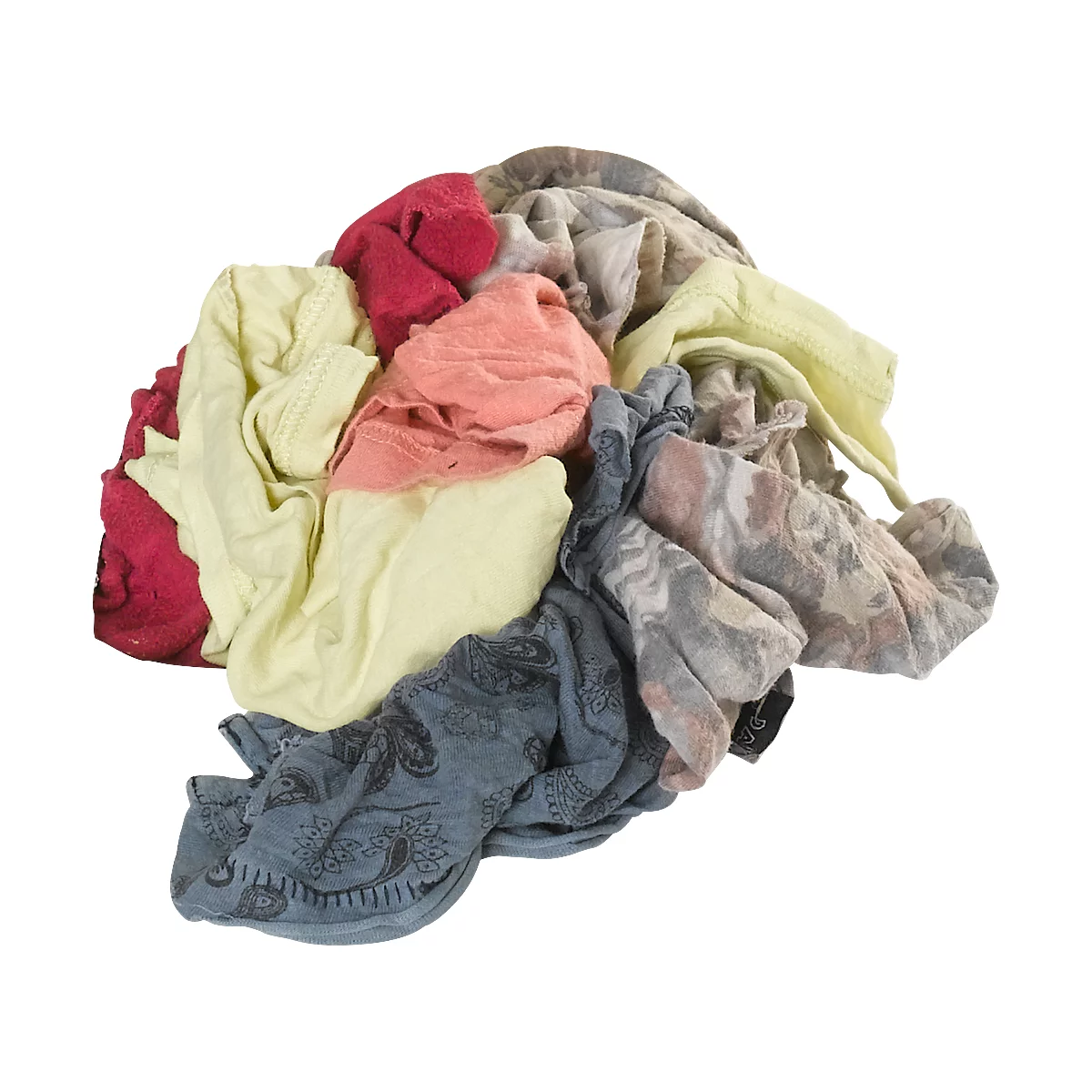 Chiffons en coton, multicolore, 10 kg