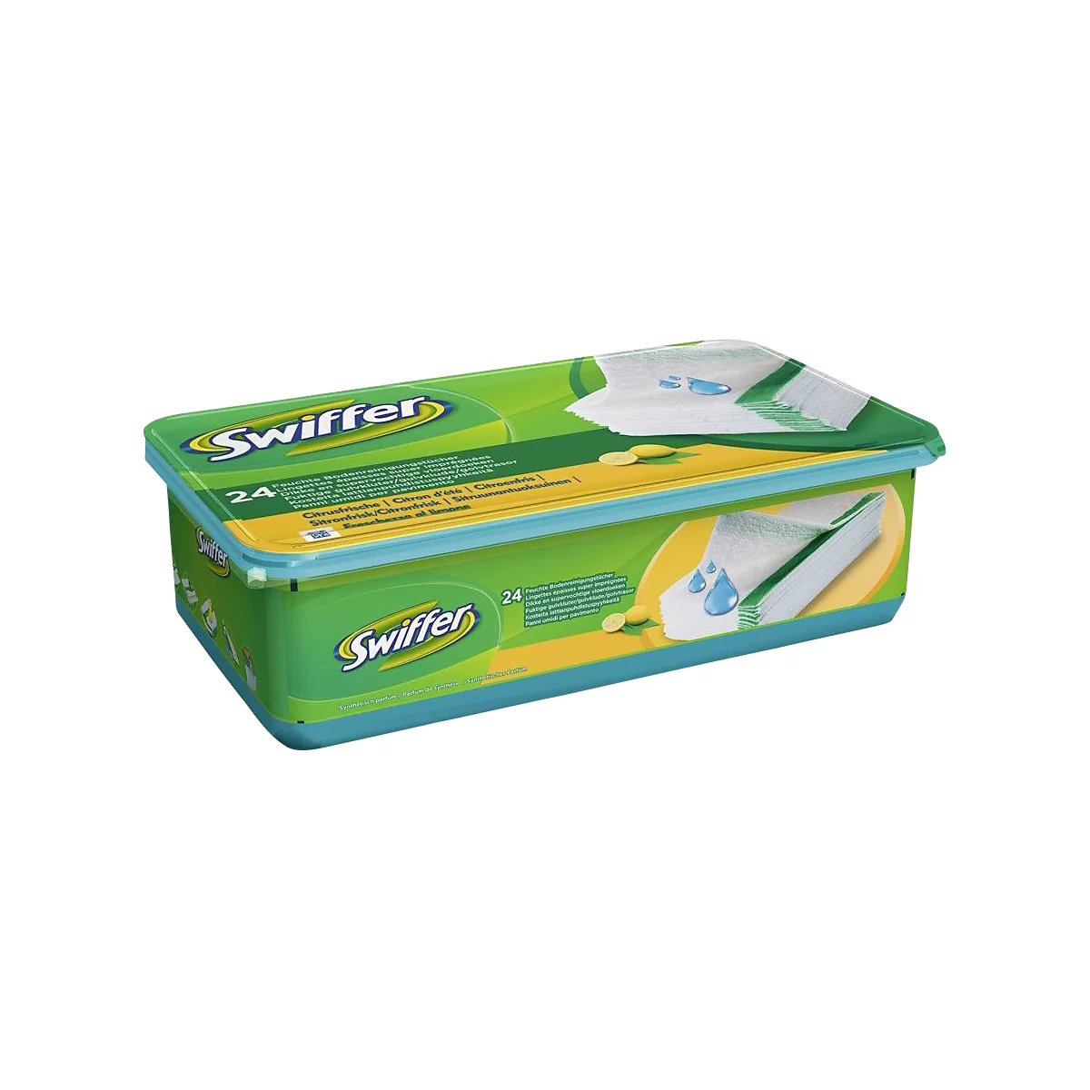 Lingettes nettoyant humides citron, Swiffer (x 10)