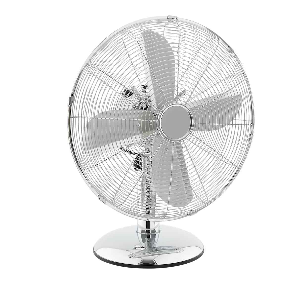Chrome-Line Tischventilator, Ø 400 mm, H 555 mm, 3 Geschwindigkeitsstufen, Metallrotorblätter