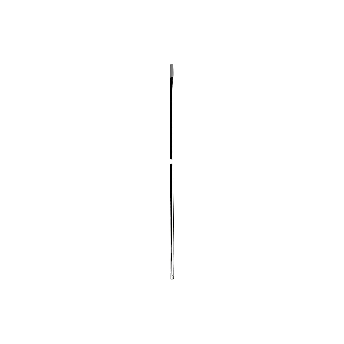 Chroom steel, 2-delig, Lengte 1400 mm, met gat