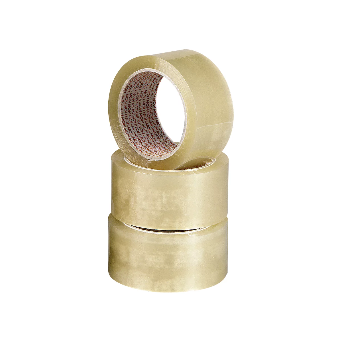 Cinta de embalaje Nopi® Classic 4042, grosor total 52 μ, L 66 m x A 55 mm, rollo ∅ 76 mm, película de polipropileno, transparente, 6 rollos.