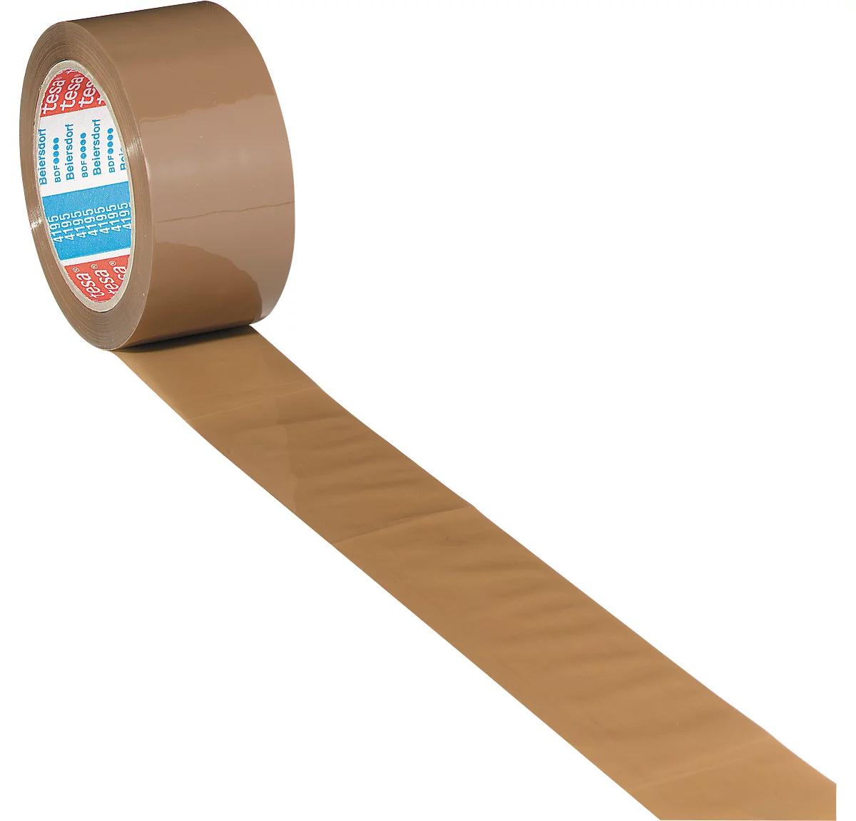 cinta de embalar tesa tesapack® 4195, película PP, L 66 m x A 50 mm, marrón, 6 rollos