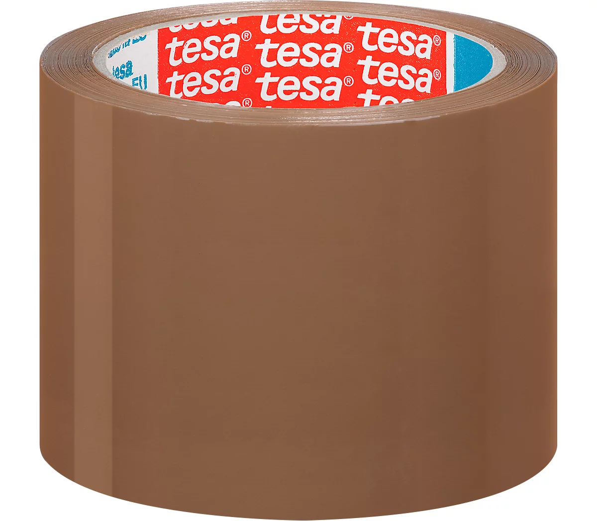 cinta de embalar tesa tesapack® 4195, película PP, L 66 m x A 75 mm, marrón, 4 rollos