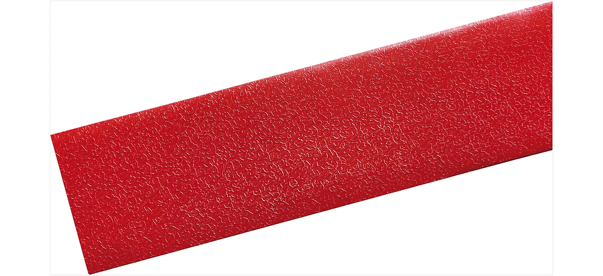 Cinta de señalización de suelos Durable, resistente al paso de carretillas, autoadherente, 30 m de largo, rojo