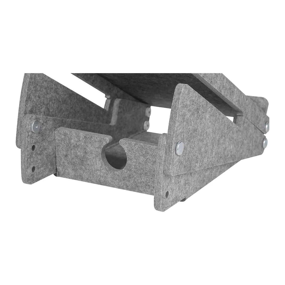 Circular-Line Laptopständer Bakker Elkhuizen Ergo-Top 320, 60% recyceltes Material, B 215 x H 140 x T 350, lichtgrau