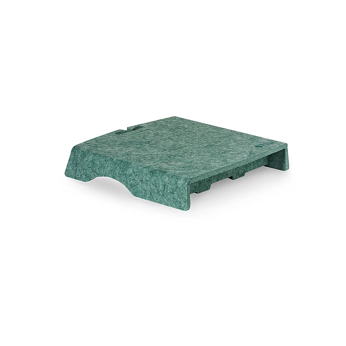 Circular-Line Monitorständer Bakker Elkhuizen Q-riser 50, aus 60% recyceltem Material, B 300 x T 250 x H 50 mm, grün