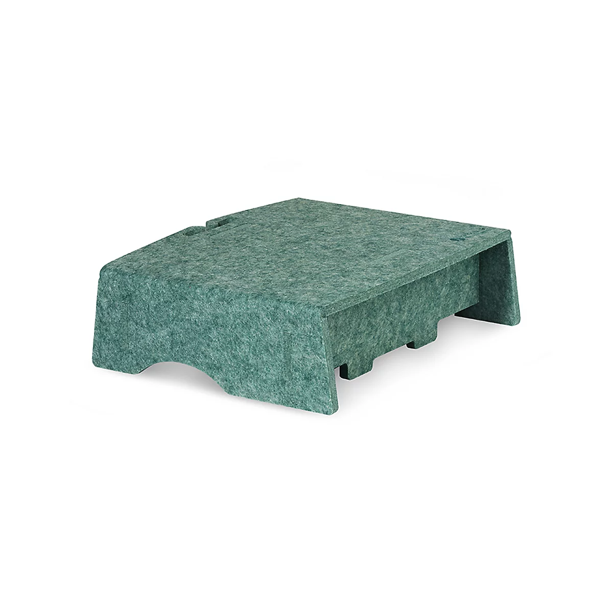 Circular-Line Monitorständer Bakker Elkhuizen Q-riser 90, aus 60% recyceltem Material, B 300 x T 250 x H 90 mm, grün