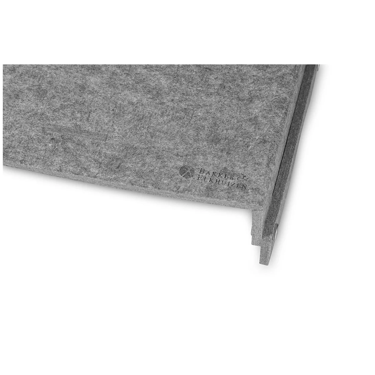 Circular-Line Monitorständer BakkerElkhuizen Q-riser 110, aus 60% recyceltem Material, B 375 x H 75 x T 250 mm, lichtgrau