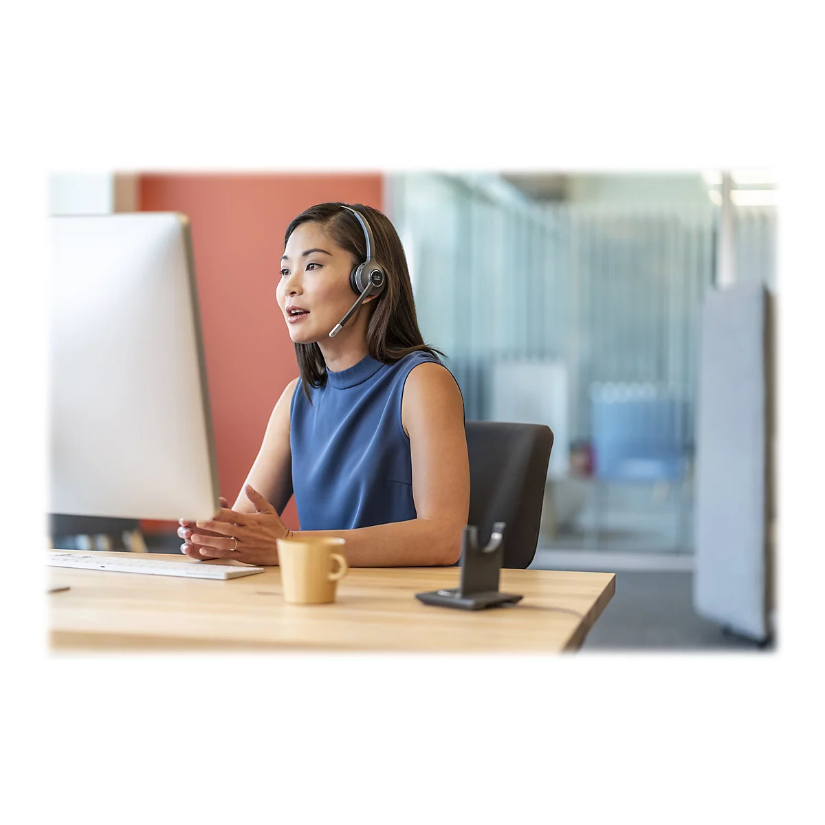 Cisco 561 Wireless Single - Headset - mit Multibase Station