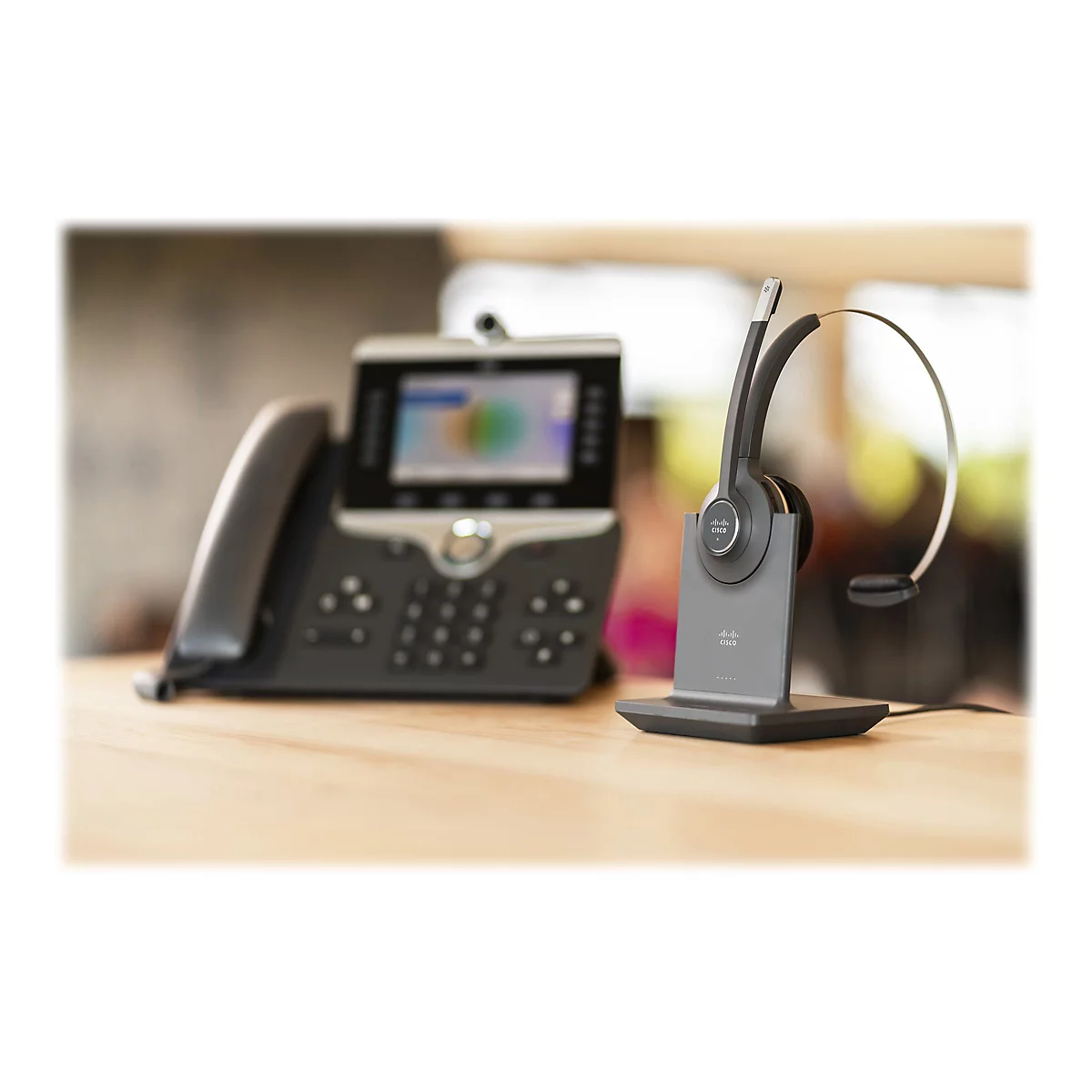 Cisco 561 Wireless Single - Headset - mit Standard Base Station