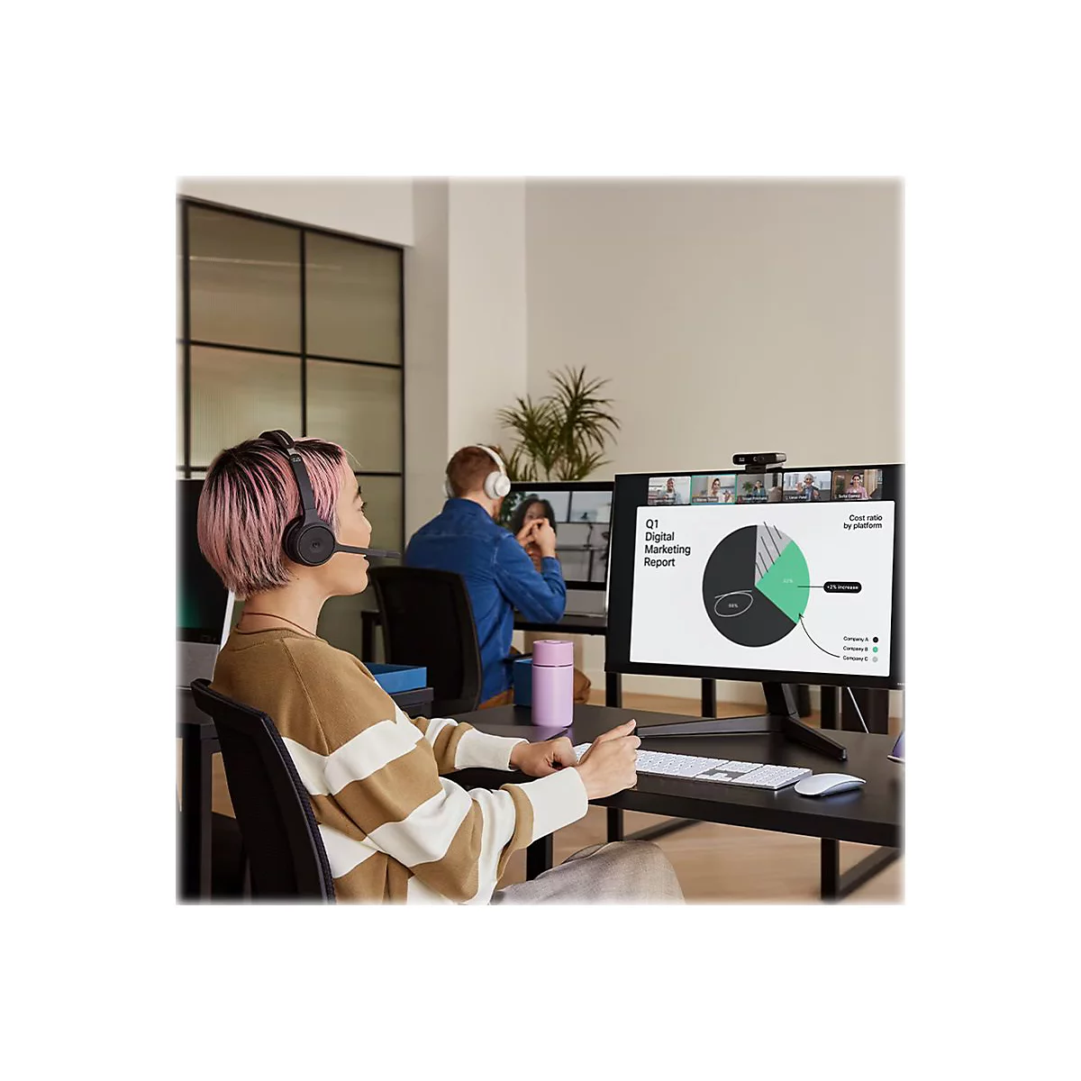 Cisco Headset 722 - Headset - On-Ear - Bluetooth - kabellos - Carbon Black
